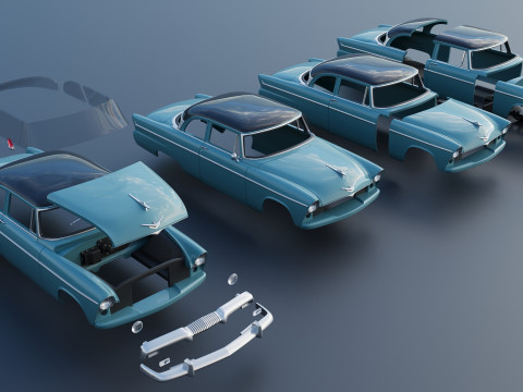 Plymouth Belvedere 1955 3D Принт Модель