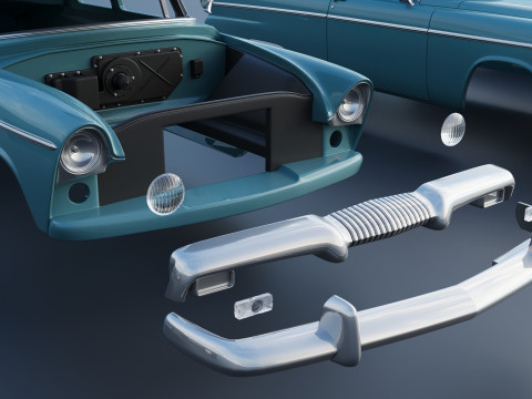 Plymouth Belvedere 1955 3D Принт Модель