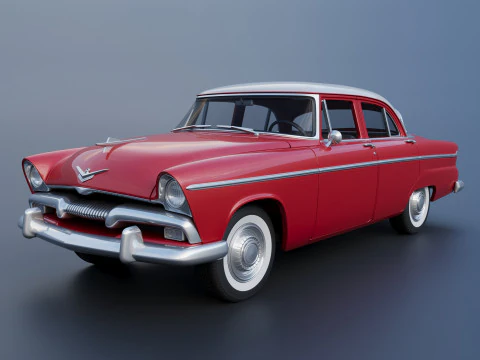 Plymouth Belvedere 4 Pintu 1955 Model Cetak 3D