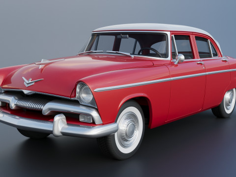 Plymouth Belvedere 4 Door 1955 Modèles 3D en vedette