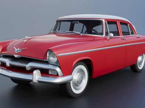 Plymouth Belvedere 4 Door 1955 3D Print Model in Automotive 541043