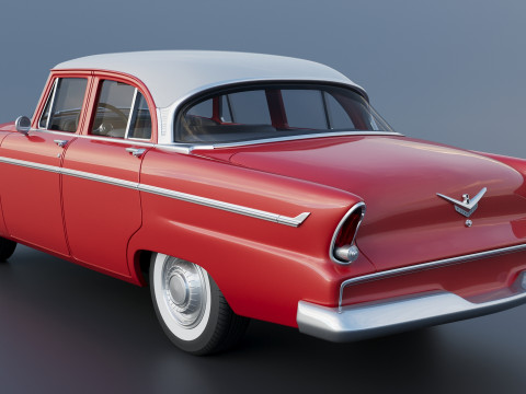 Plymouth Belvedere 4 Door 1955 Modèles 3D en vedette