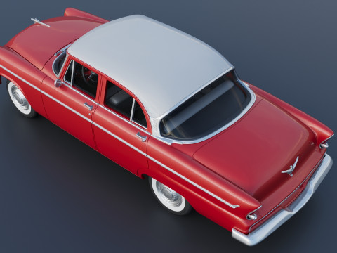 Plymouth Belvedere 4 Door 1955 Modèles 3D en vedette