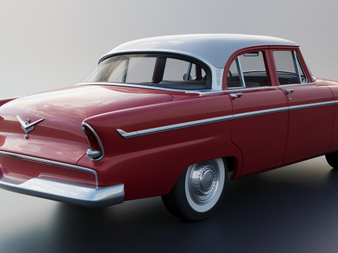 Plymouth Belvedere 4 Door 1955 Modèles 3D en vedette