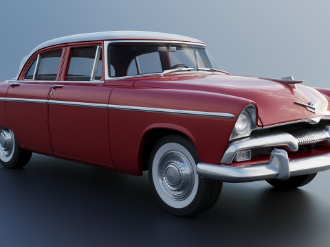 Plymouth Belvedere 4 Door 1955 Modèles 3D en vedette