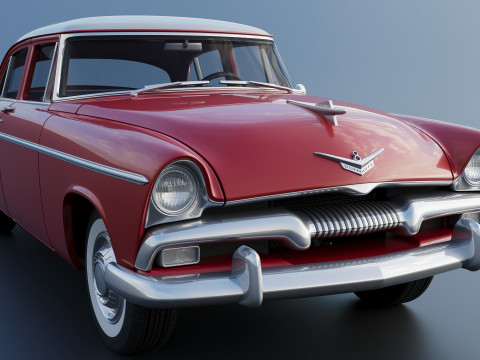 Plymouth Belvedere 4 Door 1955 Modèles 3D en vedette