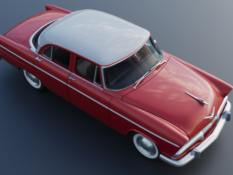 Plymouth Belvedere 4 Door 1955 Modèles 3D en vedette