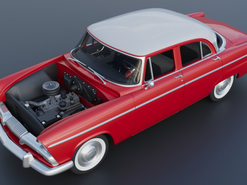 Plymouth Belvedere 4 Door 1955 Modèles 3D en vedette