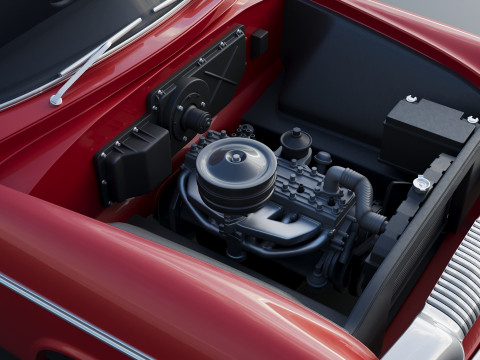Plymouth Belvedere 4 Door 1955 Modèles 3D en vedette
