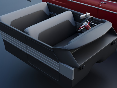 Plymouth Belvedere 4 Door 1955 Modèles 3D en vedette