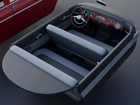Plymouth Belvedere 4 Door 1955 3D Print Model