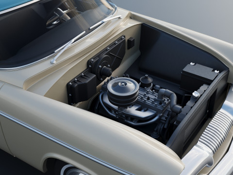 Plymouth Belvedere 4 Door Suburban 1955 3D Print Model