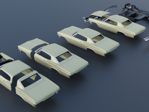 Chevrolet Caprice 1966 3Dプリントモデル