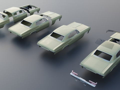 Chevrolet Caprice 1966 3Dプリントモデル