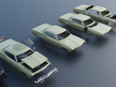 Chevrolet Caprice 1966 3Dプリントモデル