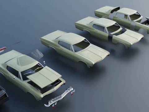 Chevrolet Caprice 1966 3D Print Model