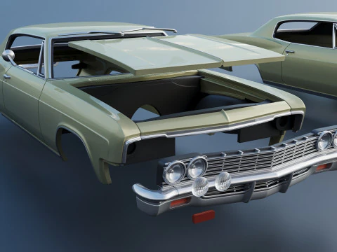 Chevrolet Caprice 1966 3D Print Model