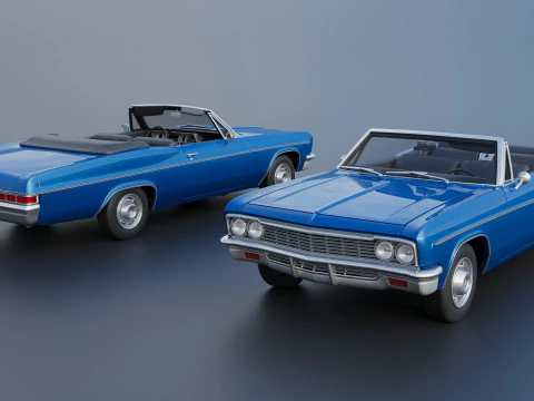 Chevrolet Impala Convertible 1966 3D Print Model