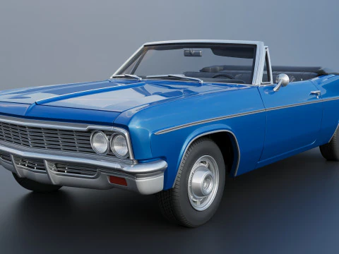 Chevrolet Impala Convertible 1966 3D Print Model