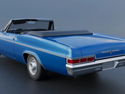 Chevrolet Impala Convertible 1966 3D Print Model