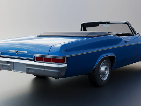 Chevrolet Impala Convertible 1966 3D Print Model