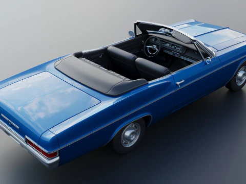 Chevrolet Impala Convertible 1966 3D Print Model