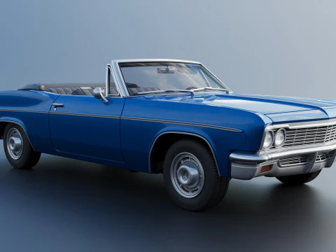 Chevrolet Impala Convertible 1966 3D Print Model