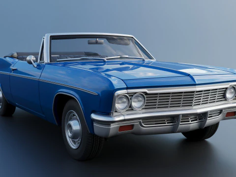 Chevrolet Impala Convertible 1966 3D Print Model