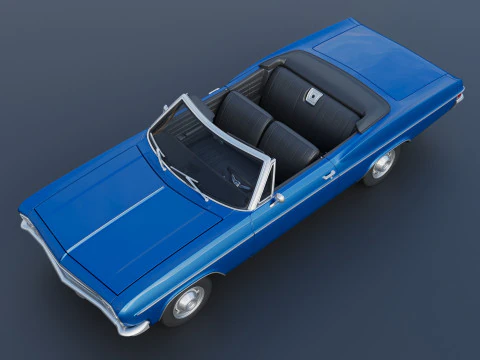 Chevrolet Impala Convertible 1966 3D Print Model