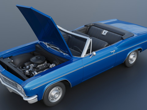 Chevrolet Impala Convertible 1966 Model do druku 3D