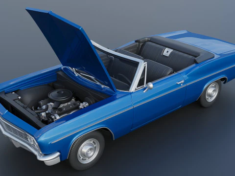 Chevrolet Impala Convertible 1966 3D Print Model