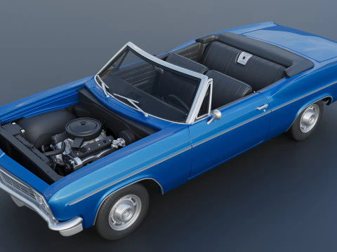 Chevrolet Impala Convertible 1966 3D Print Model