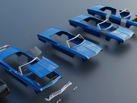 Chevrolet Impala Convertible 1966 3D Print Model