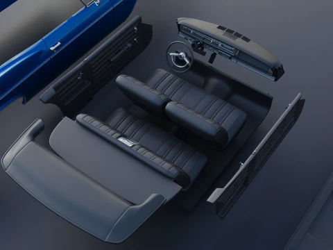 Chevrolet Impala Convertible 1966 3D Print Model