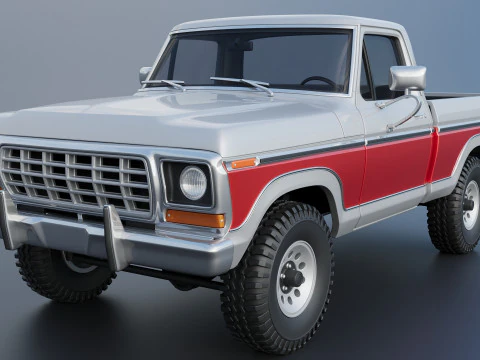 Pickup Truck F-150 1978 3D Print Model
