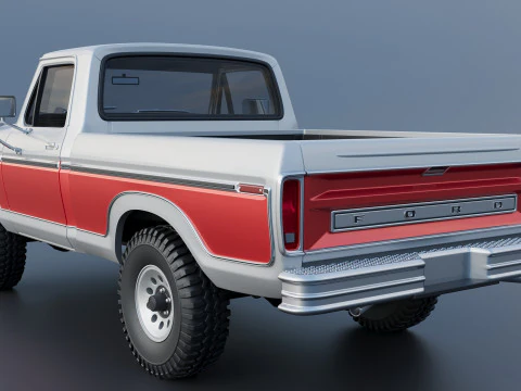 Pickup Truck F-150 1978 3D Print Model