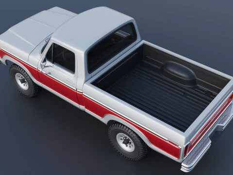 Pickup Truck F-150 1978 3D Print Model