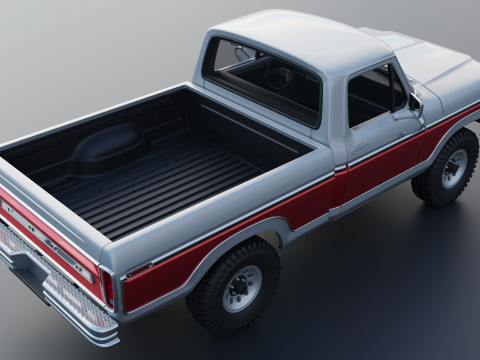 Pickup Truck F-150 1978 Modèles 3D en vedette