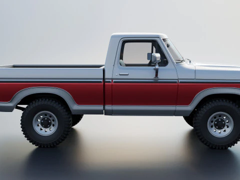 Pickup Truck F-150 1978 3D Print Model