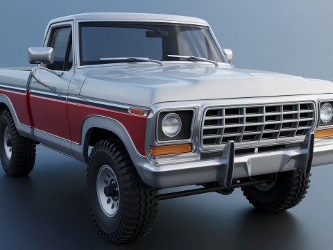 Pickup Truck F-150 1978 3D Print Model