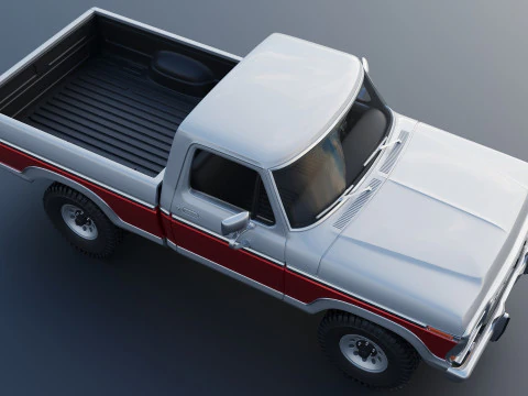 Pickup Truck F-150 1978 3D Print Model