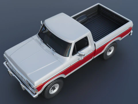 Pickup Truck F-150 1978 3D Print Model