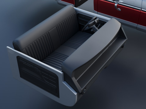 Pickup Truck F-150 1978 Modèles 3D en vedette