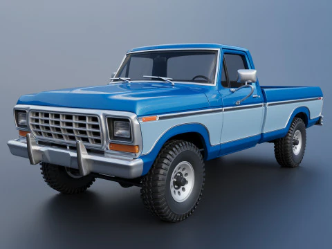 Caminhonete F-150 1979 Modelo de Impressão 3D