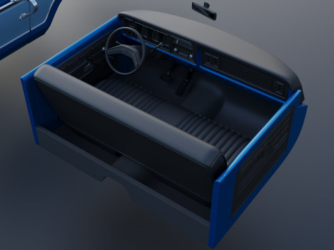 Pickup Truck F-150 1979 Model Cetak 3D
