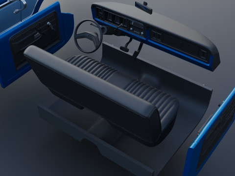Pickup Truck F-150 1979 Model Cetak 3D