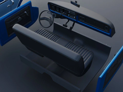 Pickup Truck F-150 1979 3D Print Model