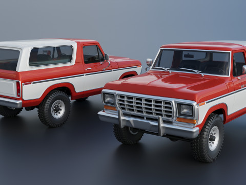 Bronco 1979 3Dプリントモデル