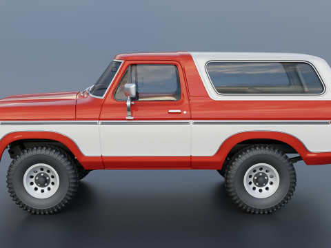 Bronco 1979 3Dプリントモデル