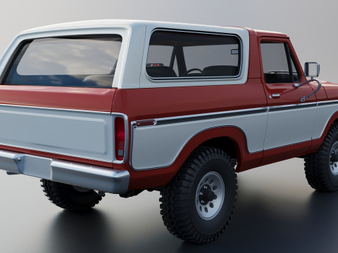 Bronco 1979 3Dプリントモデル